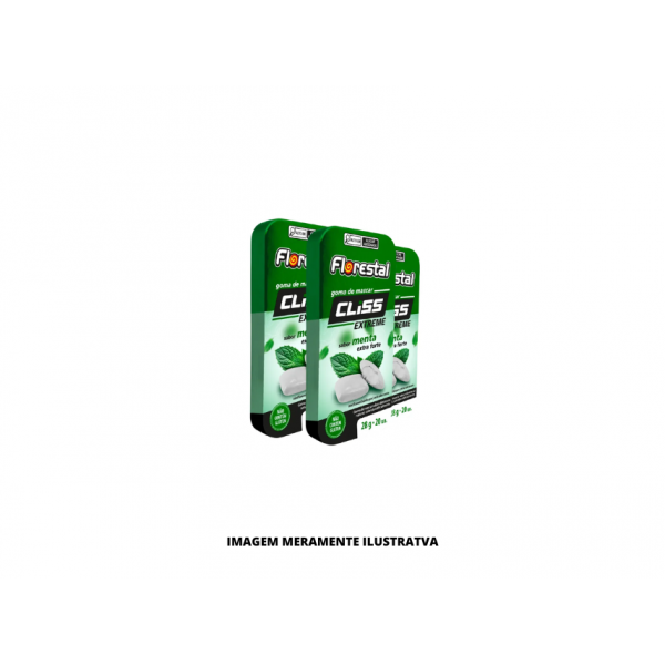 CHICLETE - FLORESTAL - 224G CLISS LATA MENTA EXTRA FORTE